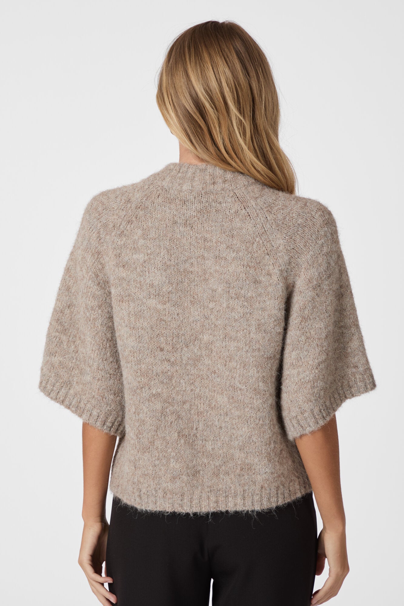 Benuta Fluffy cardigan - Beige Melange